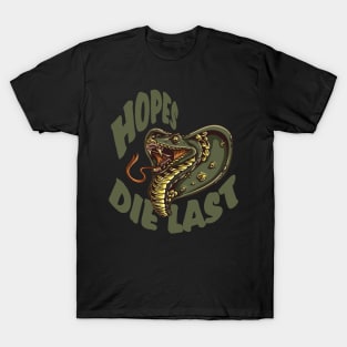 Hopes die last SNAKING COBRA SNAKE T-Shirt